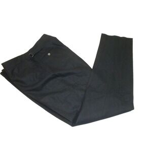 Thomas Pink Pants Mens 44x33 Blue Wool Flat Front Straight‎ Dress Trousers Italy